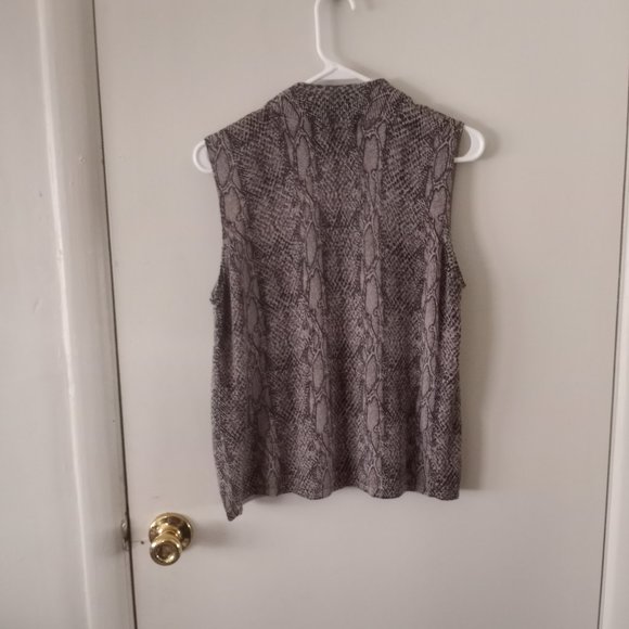 VTG August Silk 100% Silk Alligator Print Vest - Picture 4 of 9